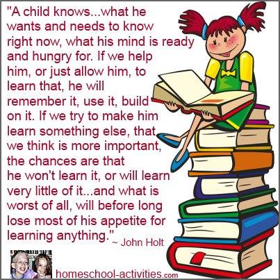 John Holt quote on how children learn.