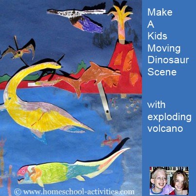 kids dinosaur scene