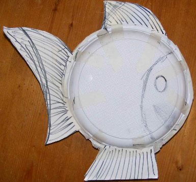 paper plate fish