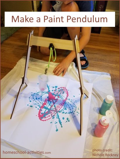 Make a paint pendulum art project