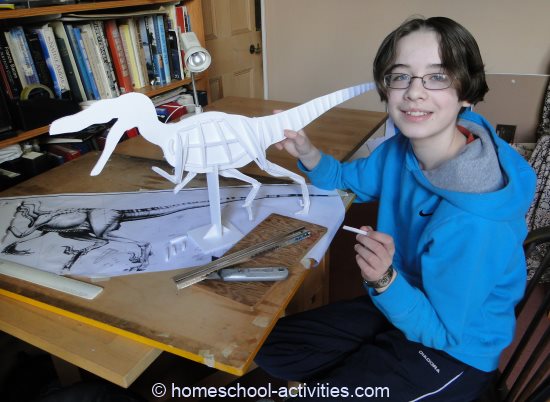 model dinosaur Velociraptor