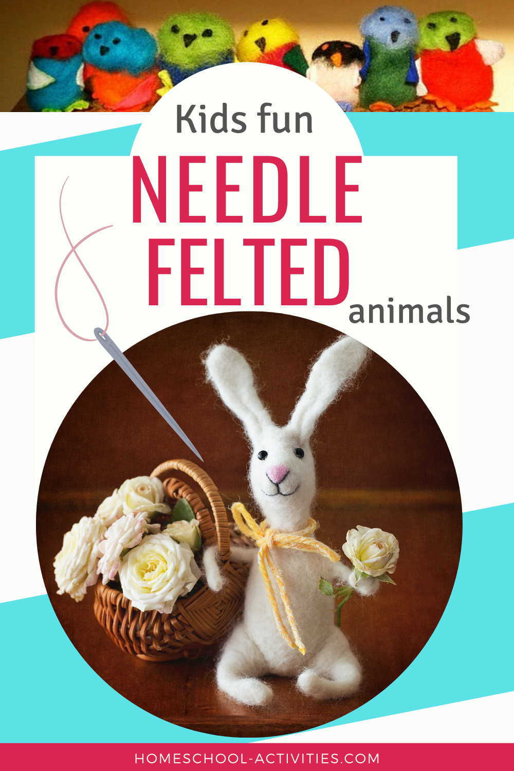 Needle felted animals