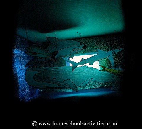 shoebox ocean diorama