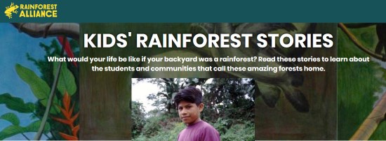 Children who live in the rainforest