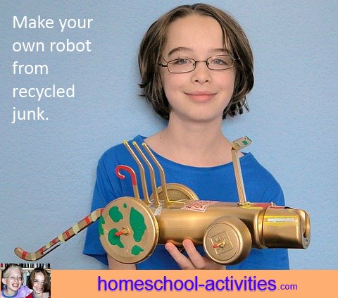 recycled crafts robot