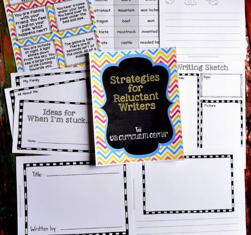 reluctant writers free resources