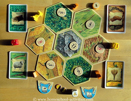 settlers of catan board games math