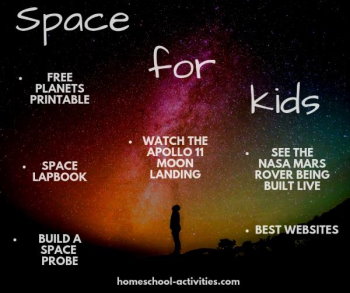 Space for Kids homeschool newsletter