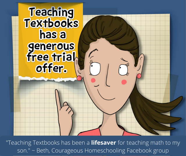 Teaching Textbooks math curriculum free trial