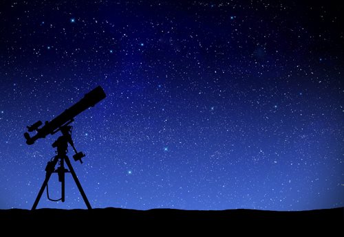 telescope and stars