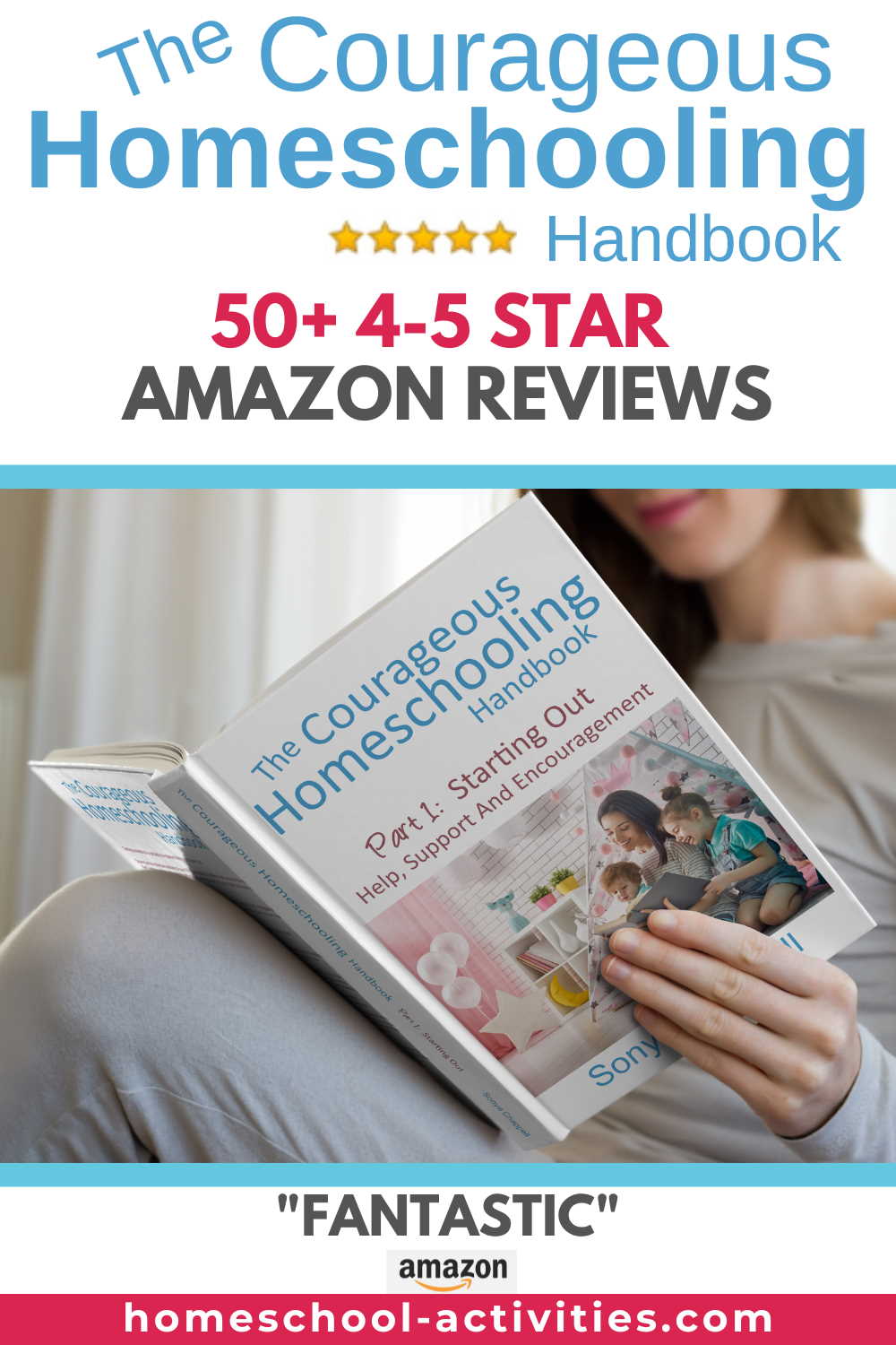 The Courageous Homeschooling Handbook with 50 4-5 star Amazon reviews shares advice from the largest group of homeschooling families ever collected together to help you homeschool successfully.